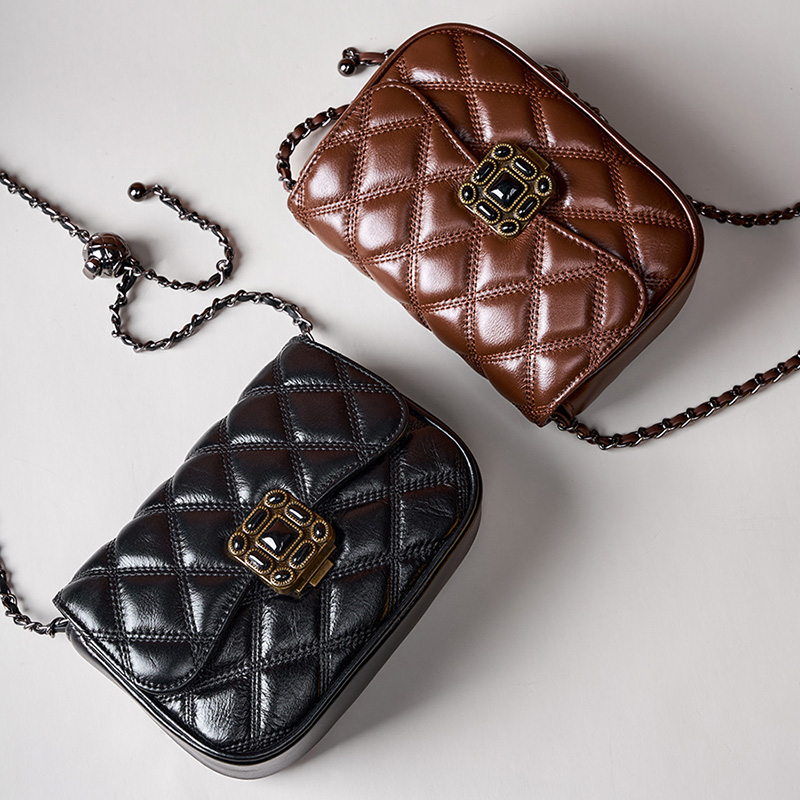 Quilted Leather Crossbody Bag