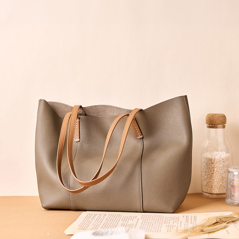 Classic Leather Tote Bag