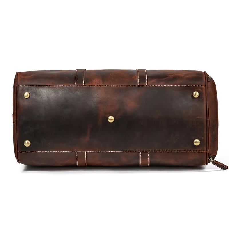 Vintage Leather Duffel Bag