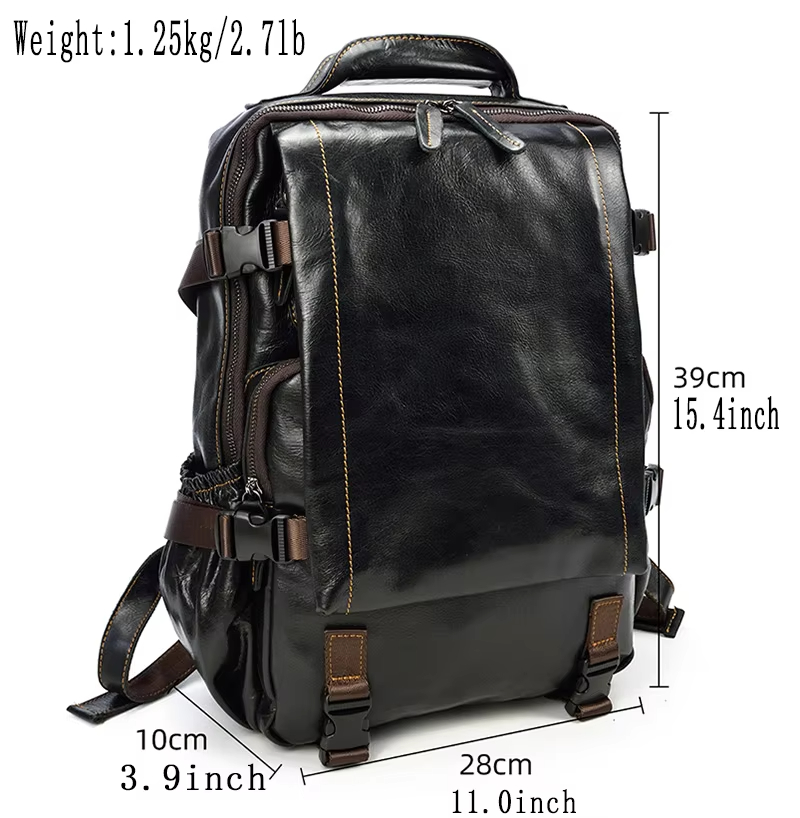 Urban Explorer Leather Backpack