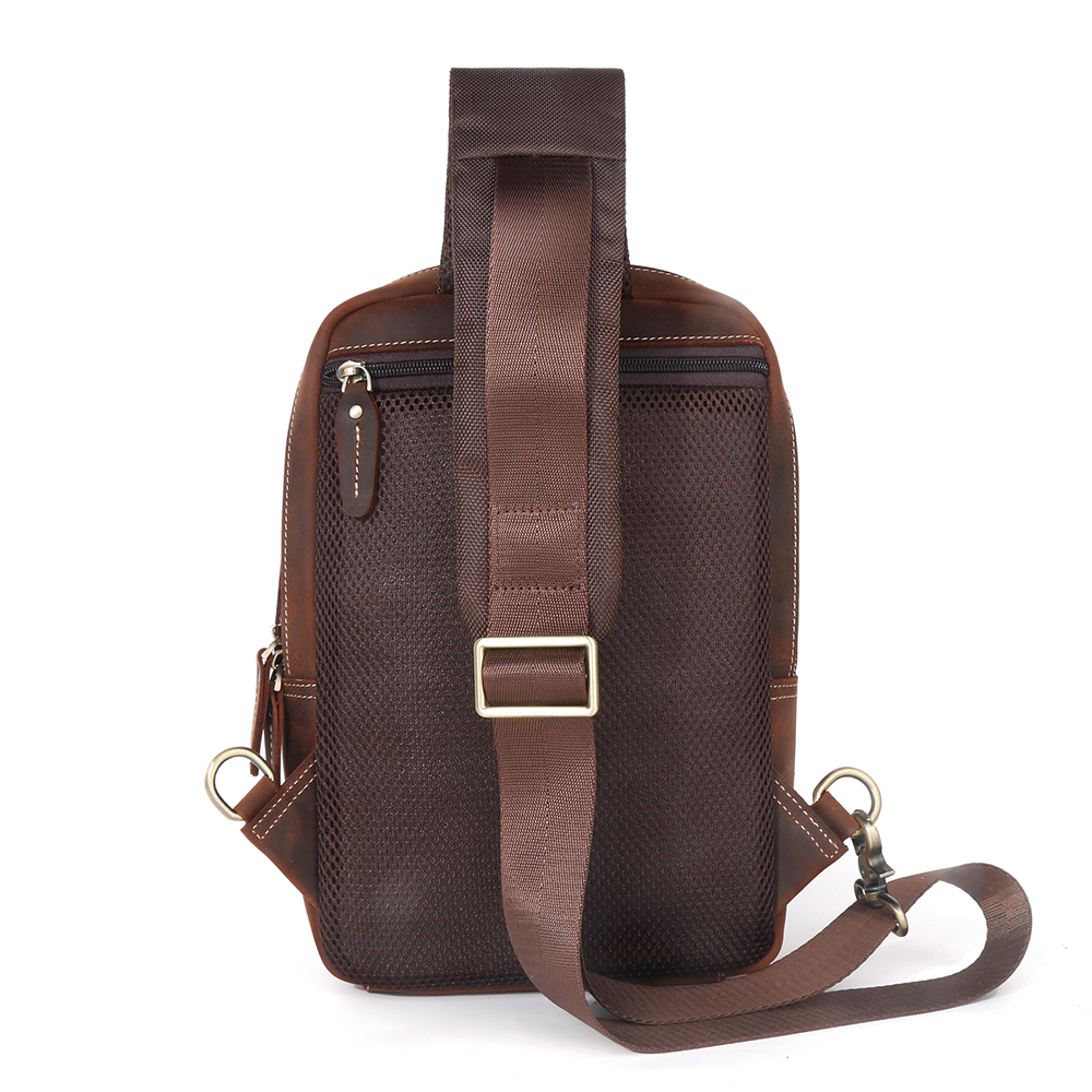 Leather Crossbody Sling Bag