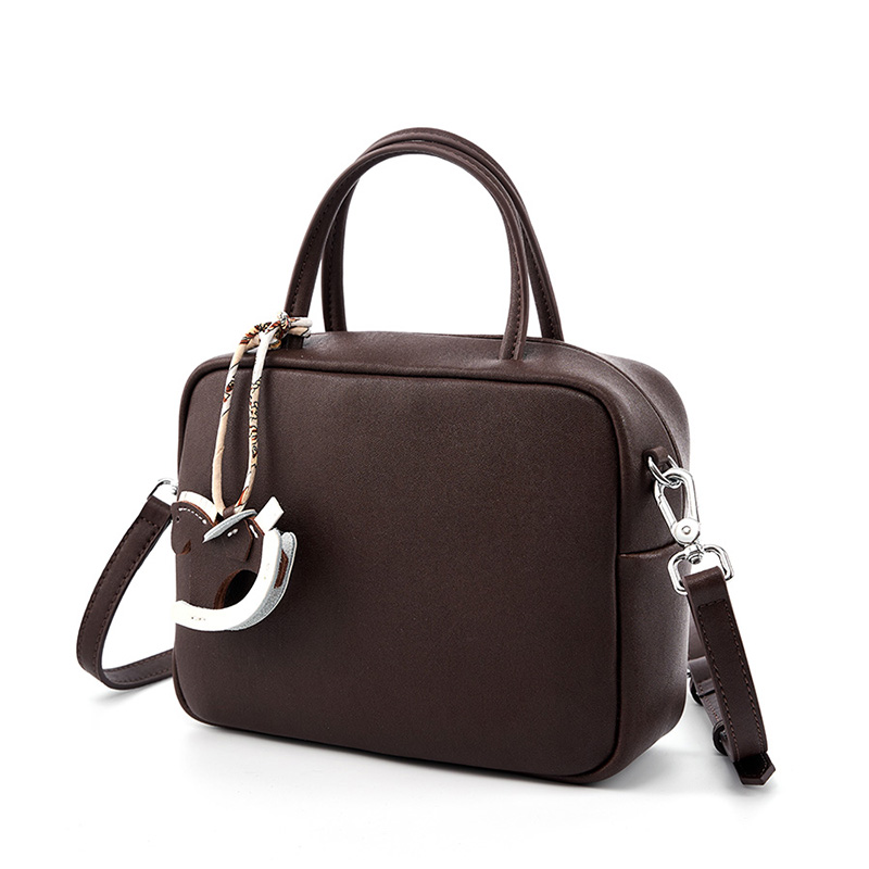 Classic Brown Square Handbag