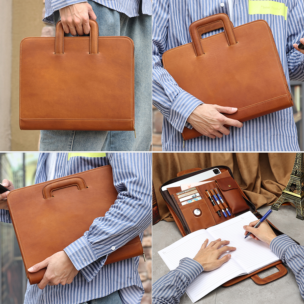 Leather Document Organizer