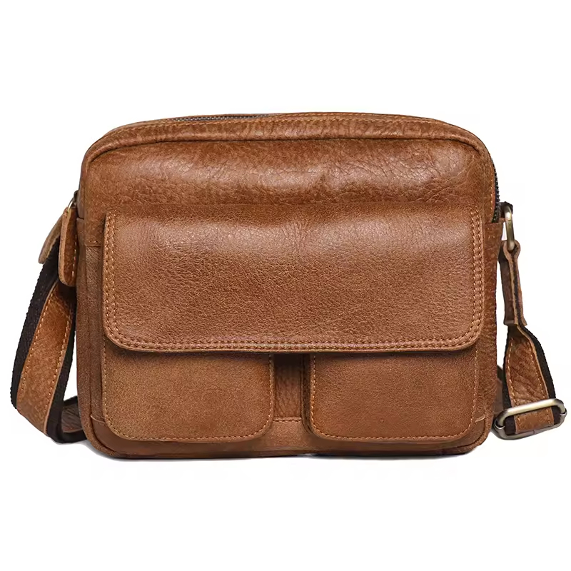 Vintage Leather Crossbody Bag