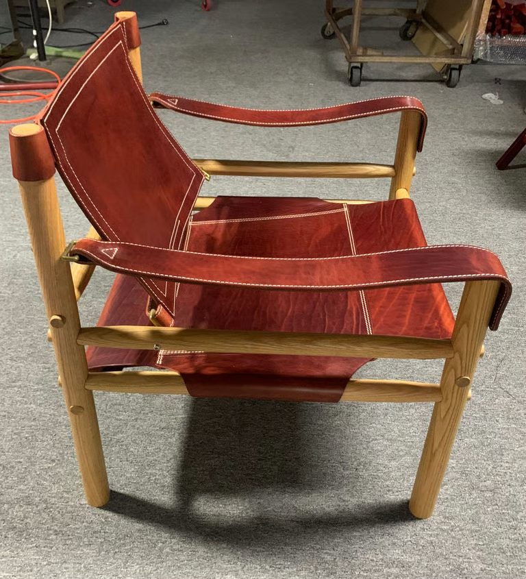 Luxury Leather Safari Chair