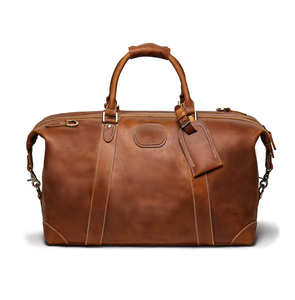 Classic Leather Duffle Bag