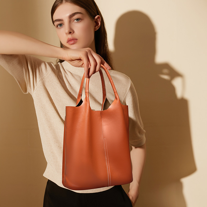 Classic Leather Tote Bag