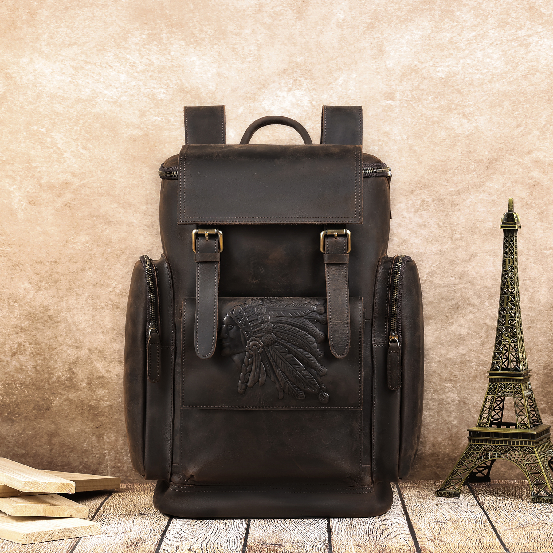 Vintage Leather Backpack