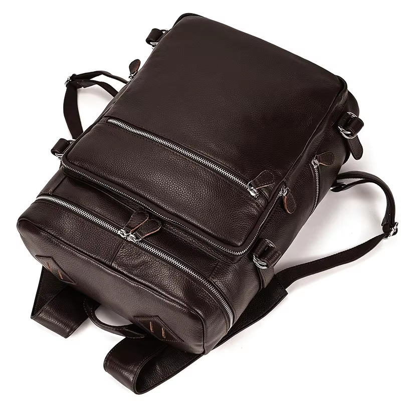 Leather Laptop Backpack
