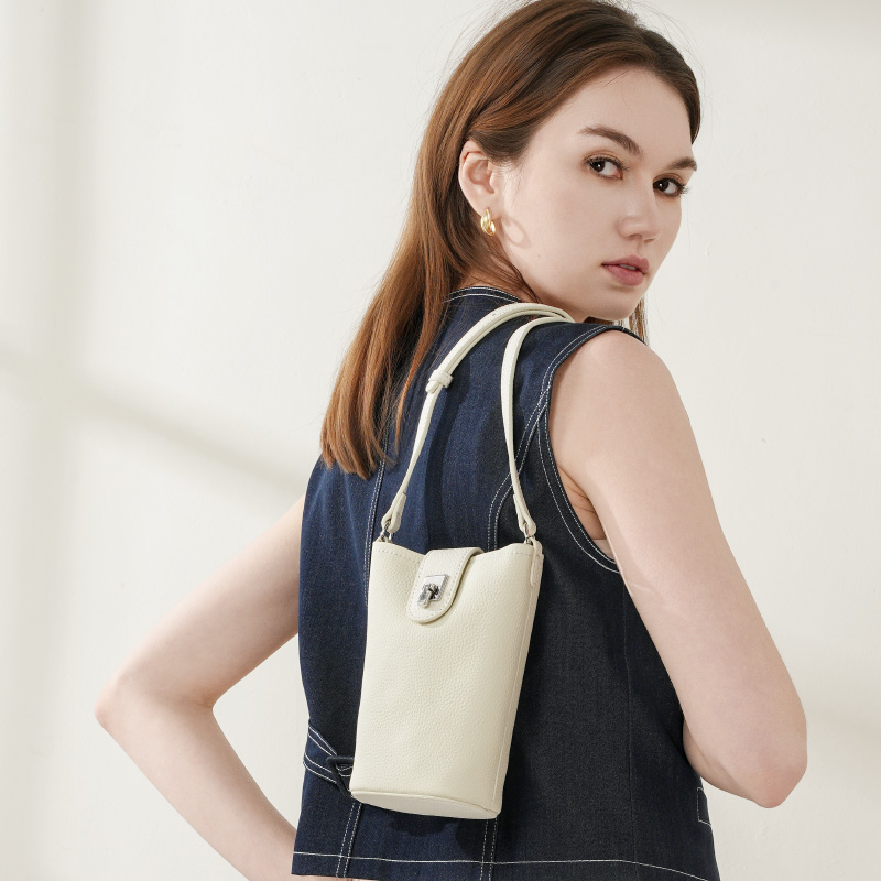 Minimalist Cream Crossbody Bag