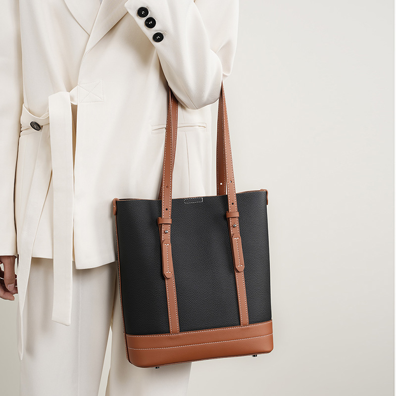 Canvas & Leather Tote Bag