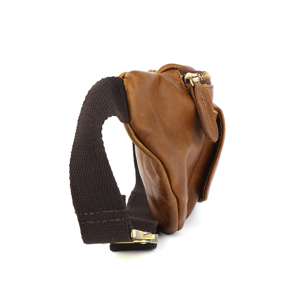 Brown Leather Waist Bag