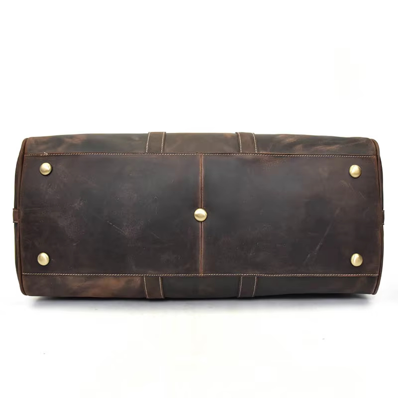 Vintage Leather Duffel Bag