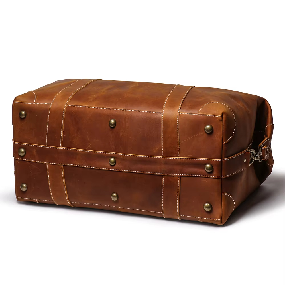 Classic Leather Duffle Bag