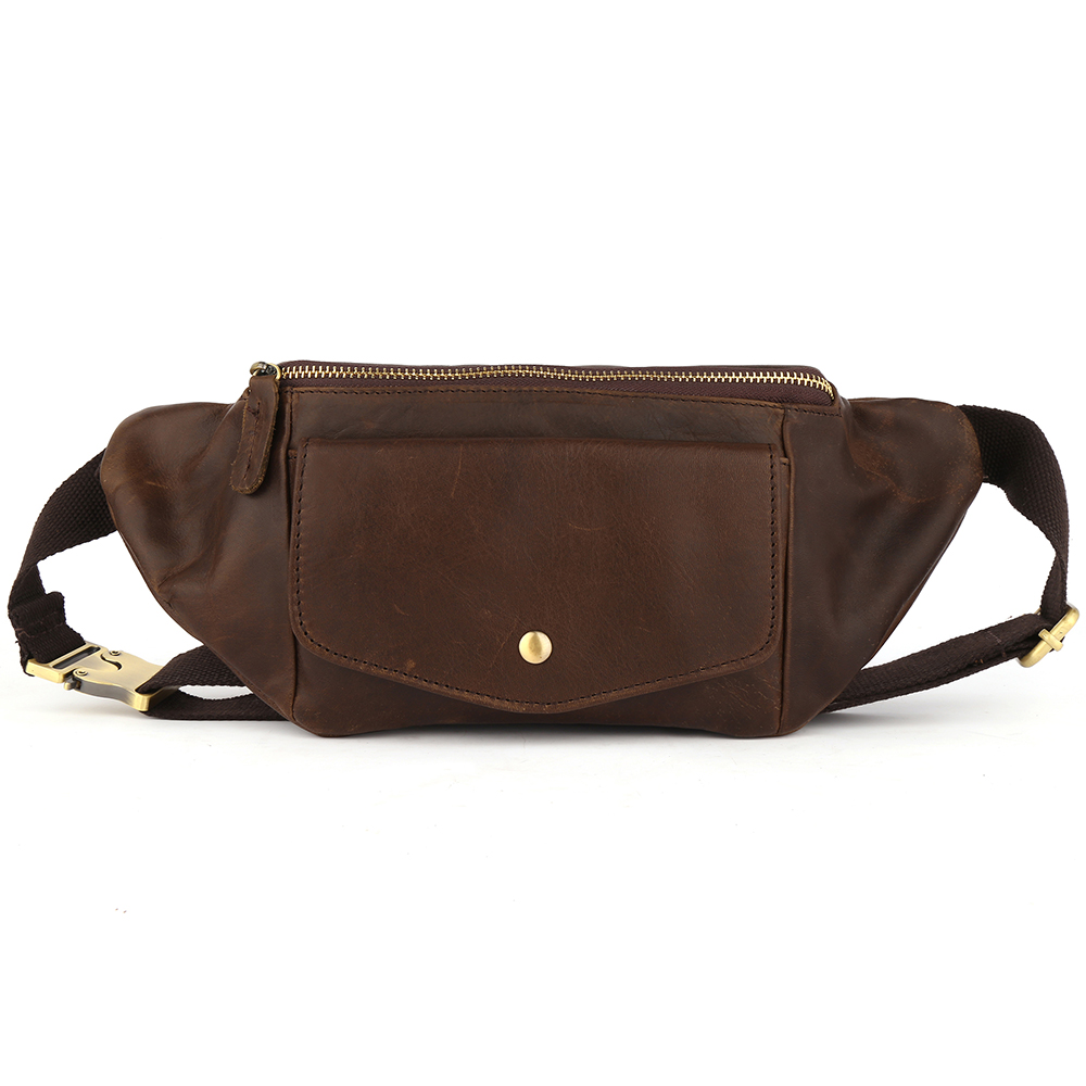 Brown Leather Waist Bag