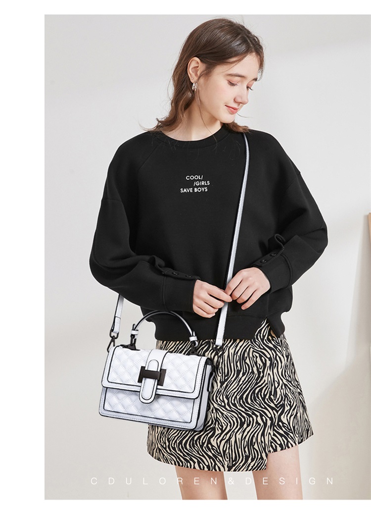 Quilted Black Leather Handbag