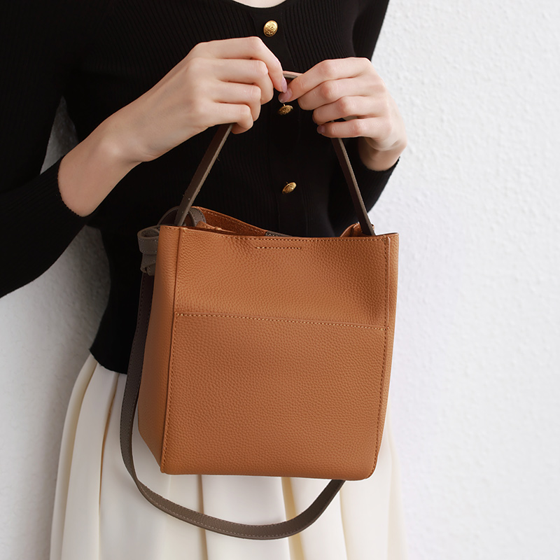 Tan Leather Shoulder Bag