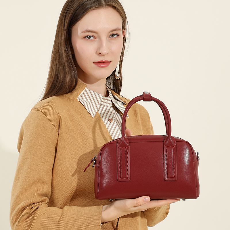 Classic Brown Leather Handbag