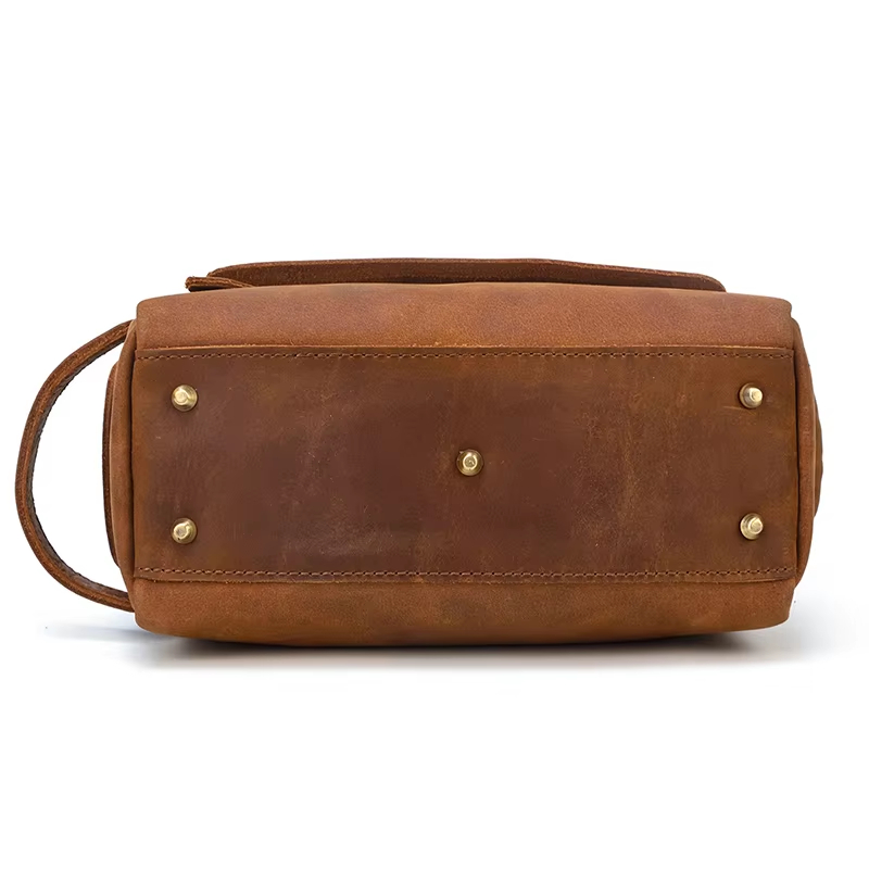Leather Travel Toiletry Bag