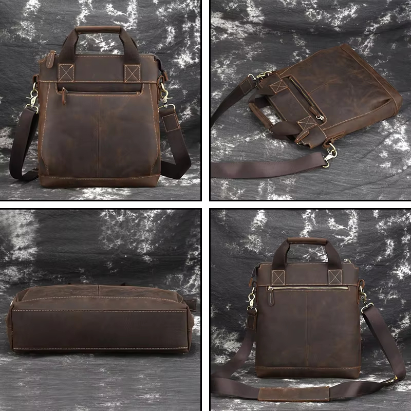 Vintage Leather Messenger Bag