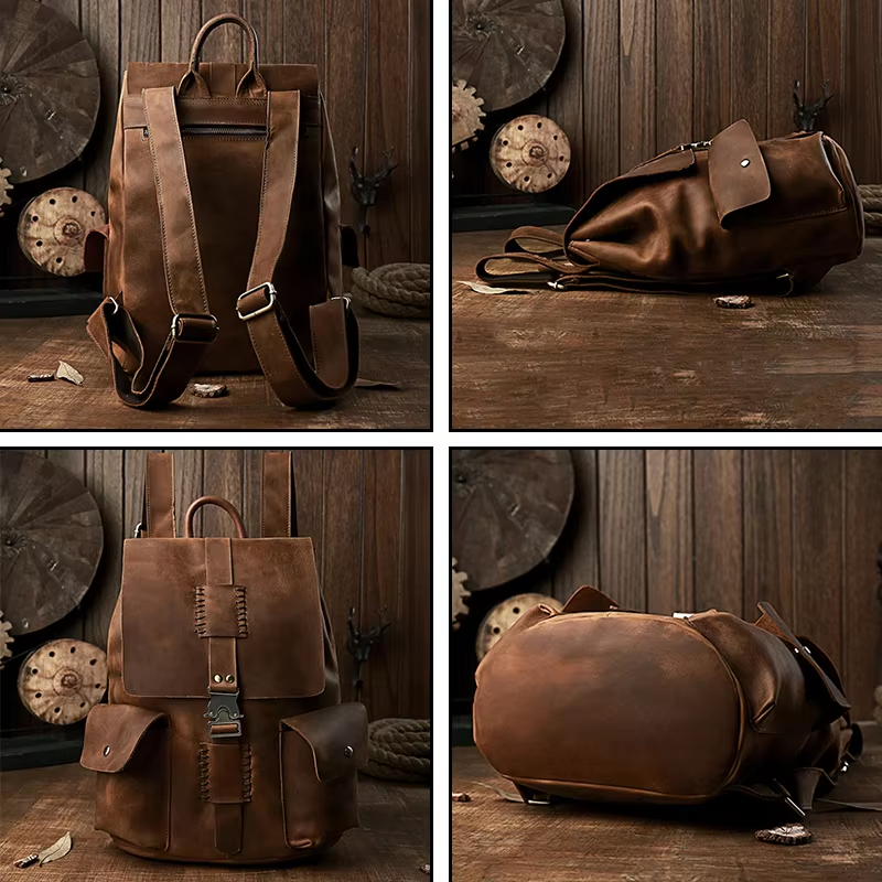 Vintage Leather Backpack