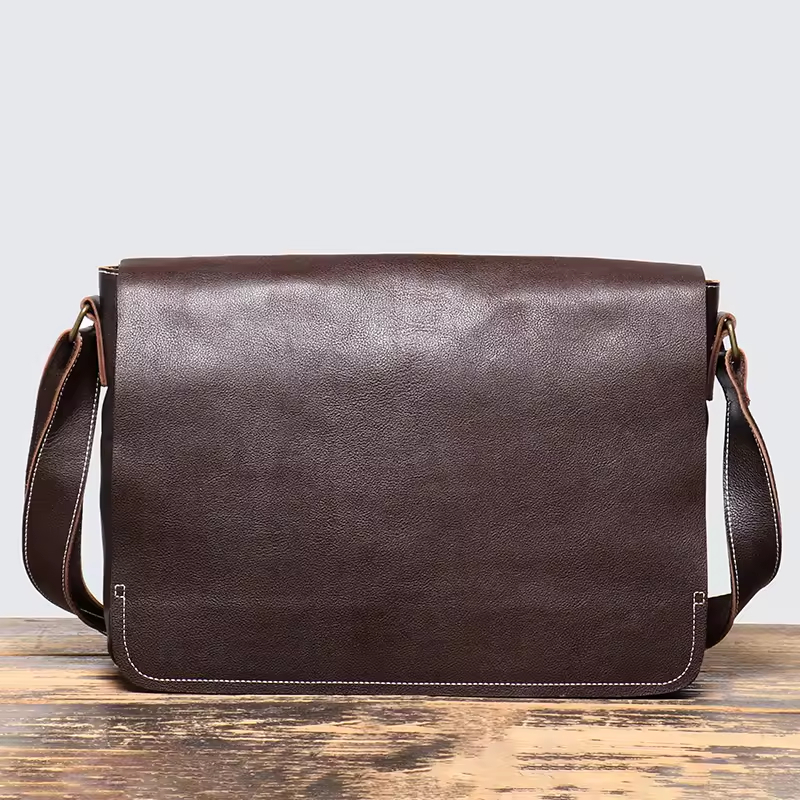 Leather Messenger Bag