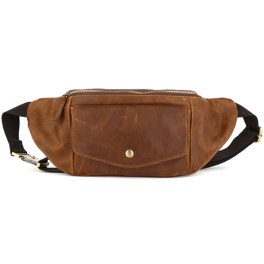 Brown Leather Waist Bag