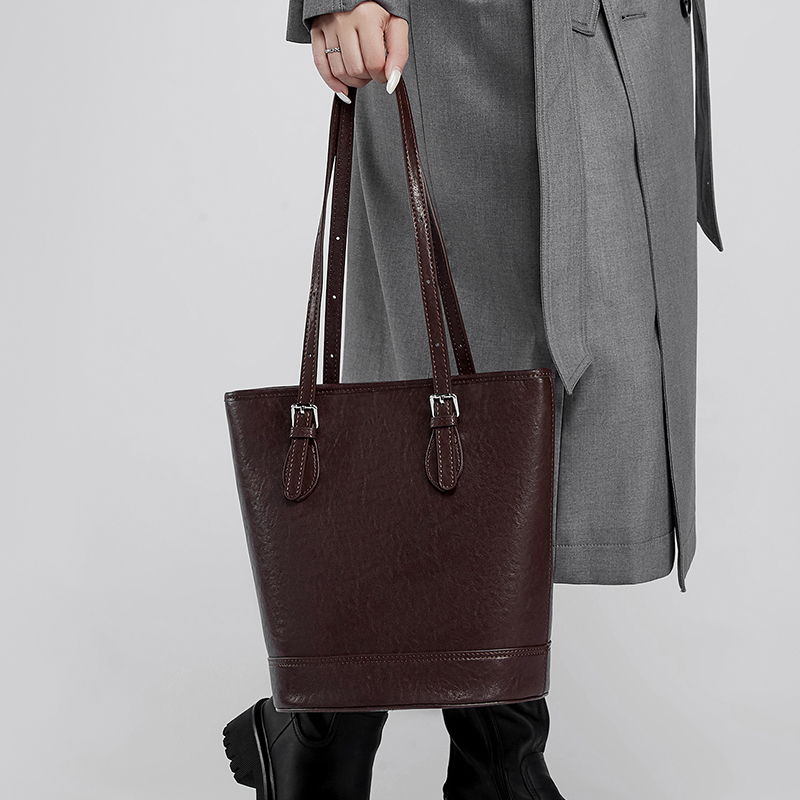 Brown Leather Tote Bag
