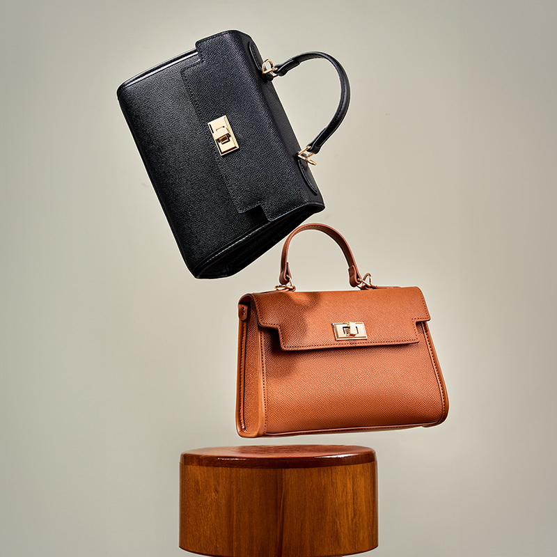 Elegant Leather Handbags Set