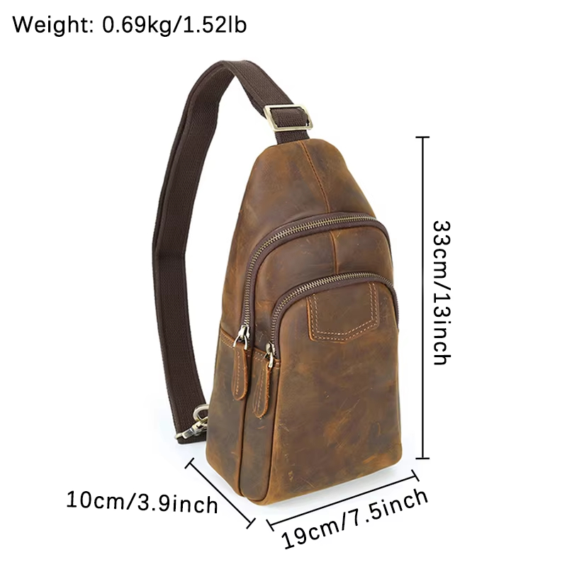 Vintage Leather Sling Bag