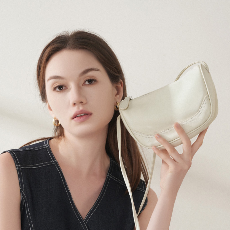 Brown Leather Mini Crossbody Bag