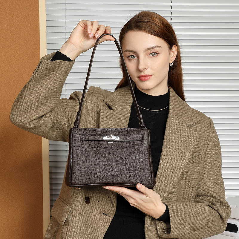 Brown Leather Shoulder Bag