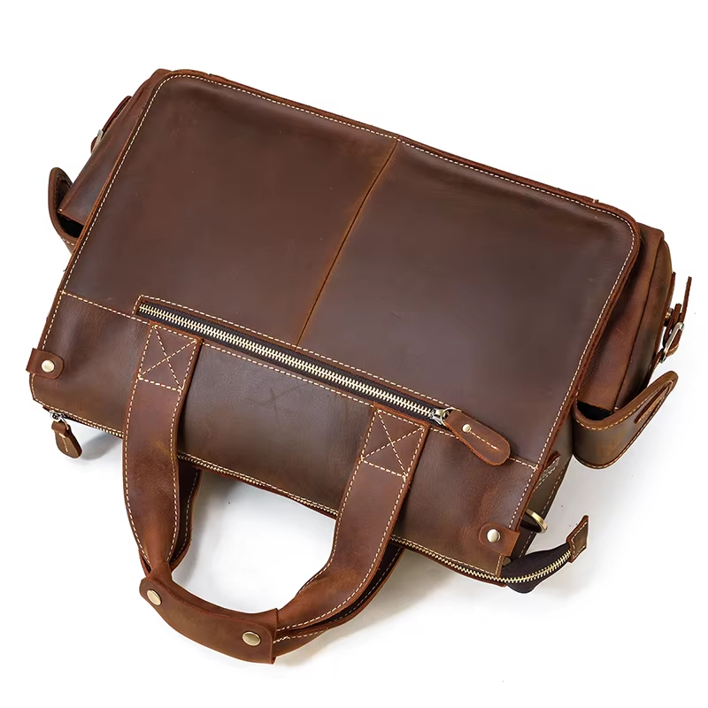 Vintage Leather Messenger Bag