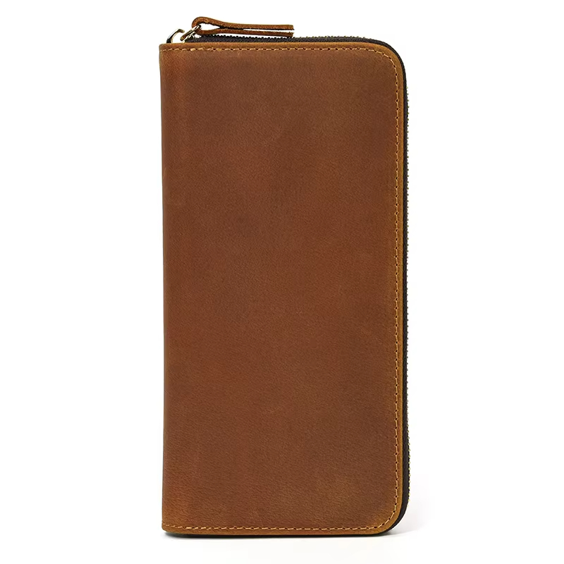 Leather Zip Around Wallet