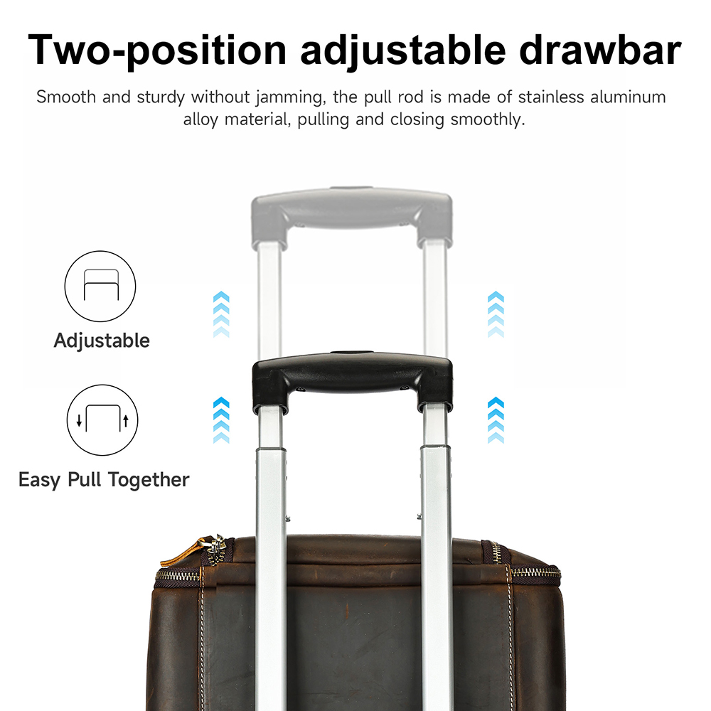 Leather Travel Duffel Bag