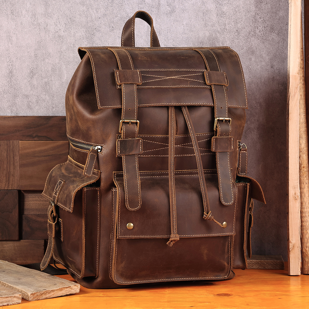 Vintage Leather Backpack