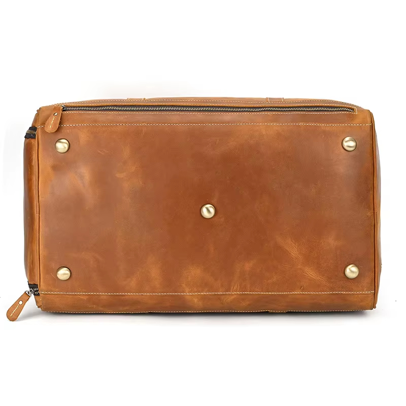Leather Travel Duffel Bag