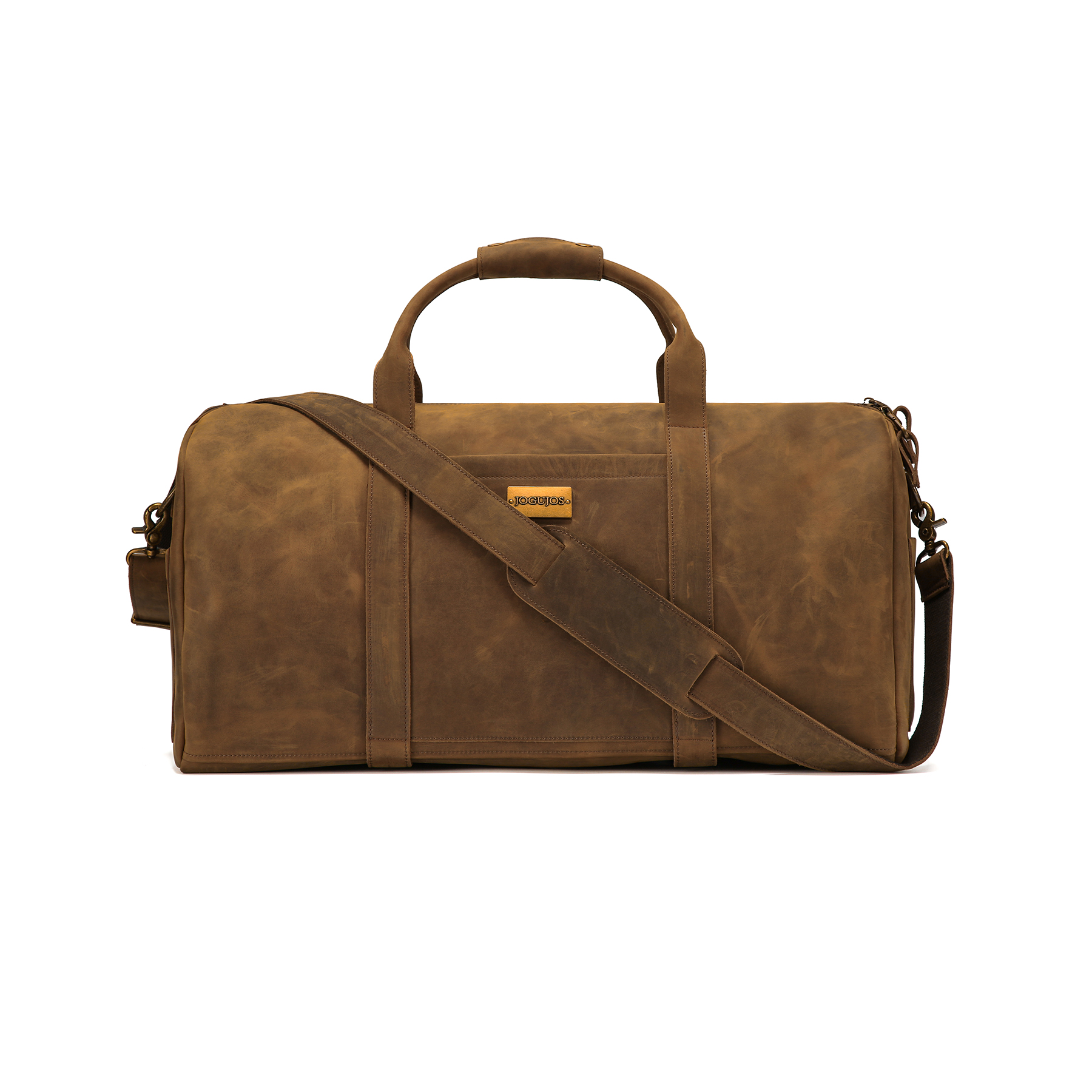 Brown Leather Duffel Bag