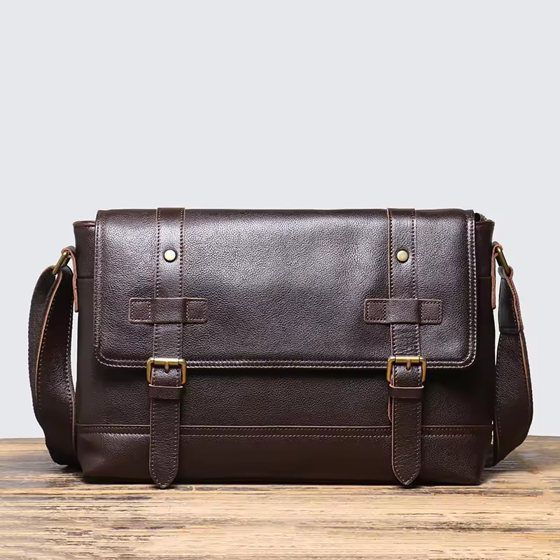 Leather Messenger Bag