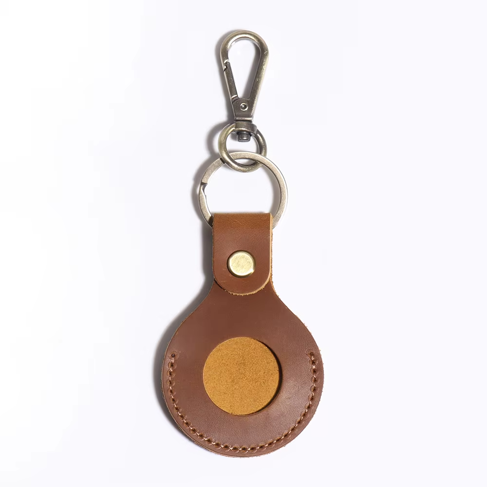 Leather Tracker Keychain Holder