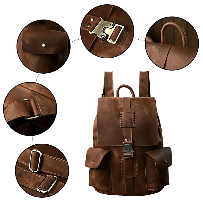 Vintage Leather Backpack