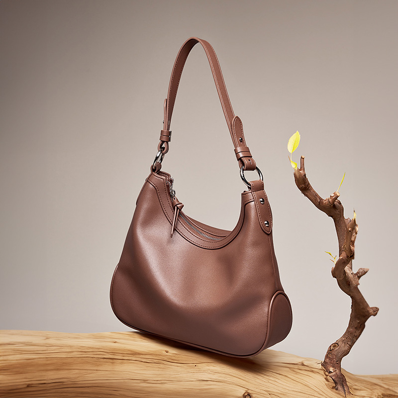 Brown Leather Shoulder Bag