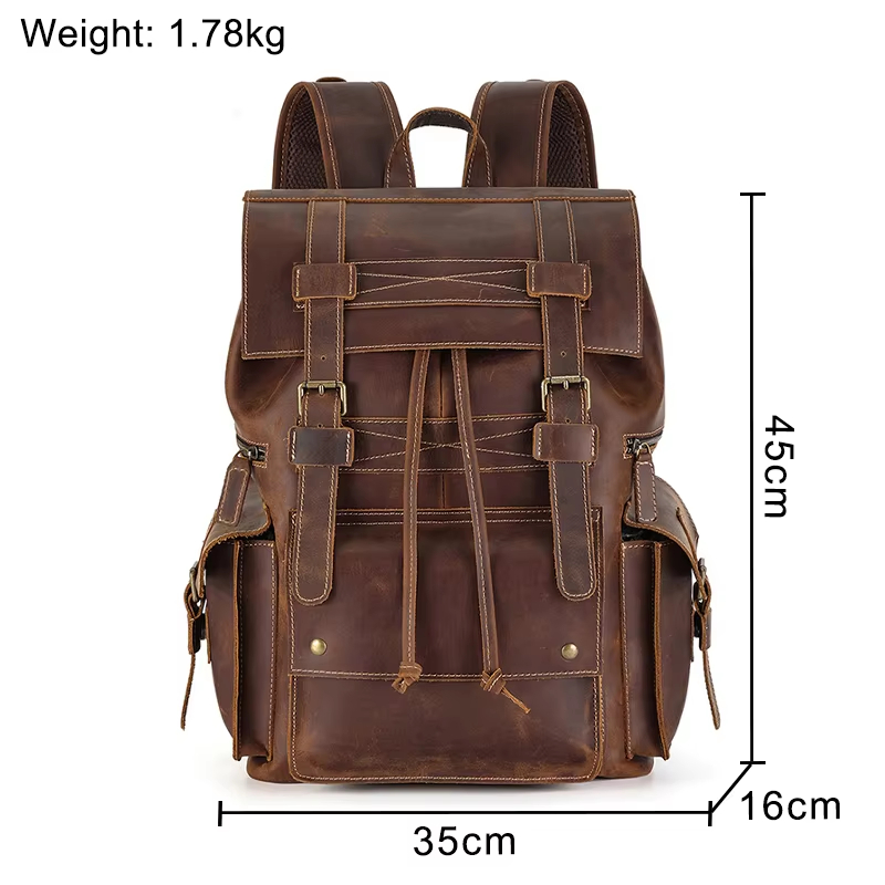Vintage Leather Backpack