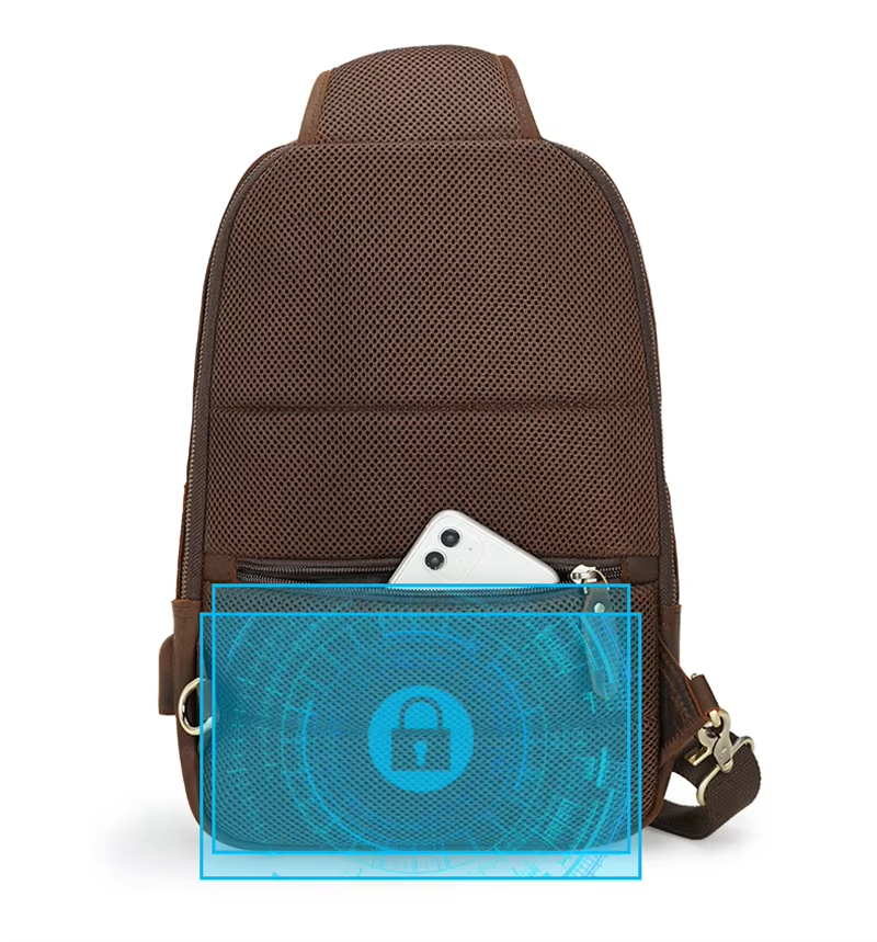 Leather Sling Backpack