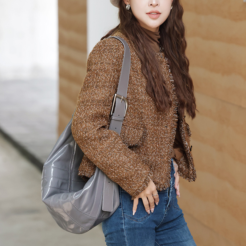 Women's Brown Tweed Jacket
