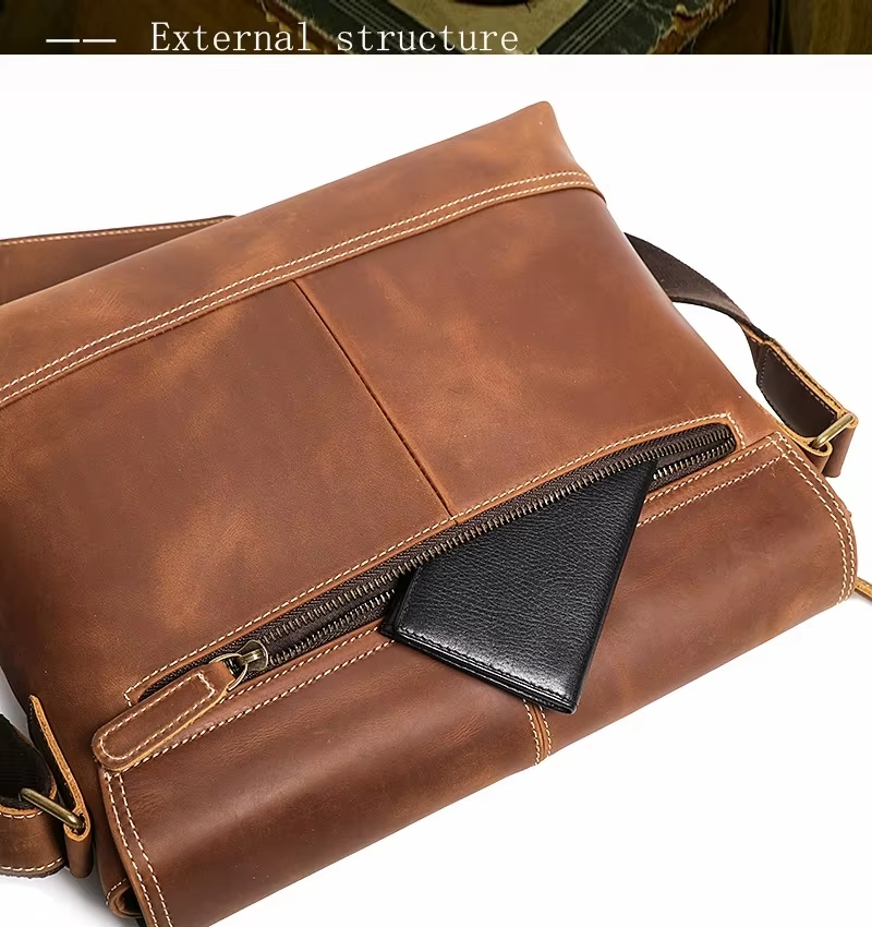 Leather Messenger Bag