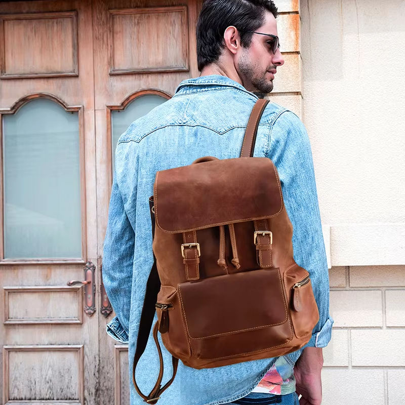 Vintage Leather Backpack