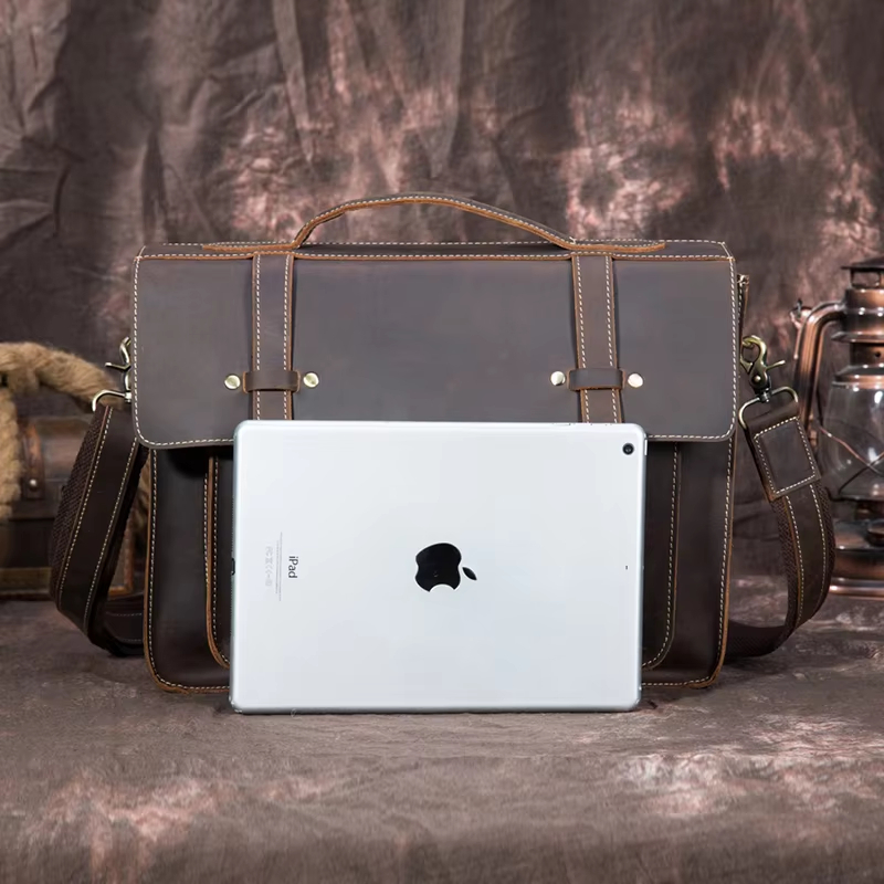 Leather Messenger Bag