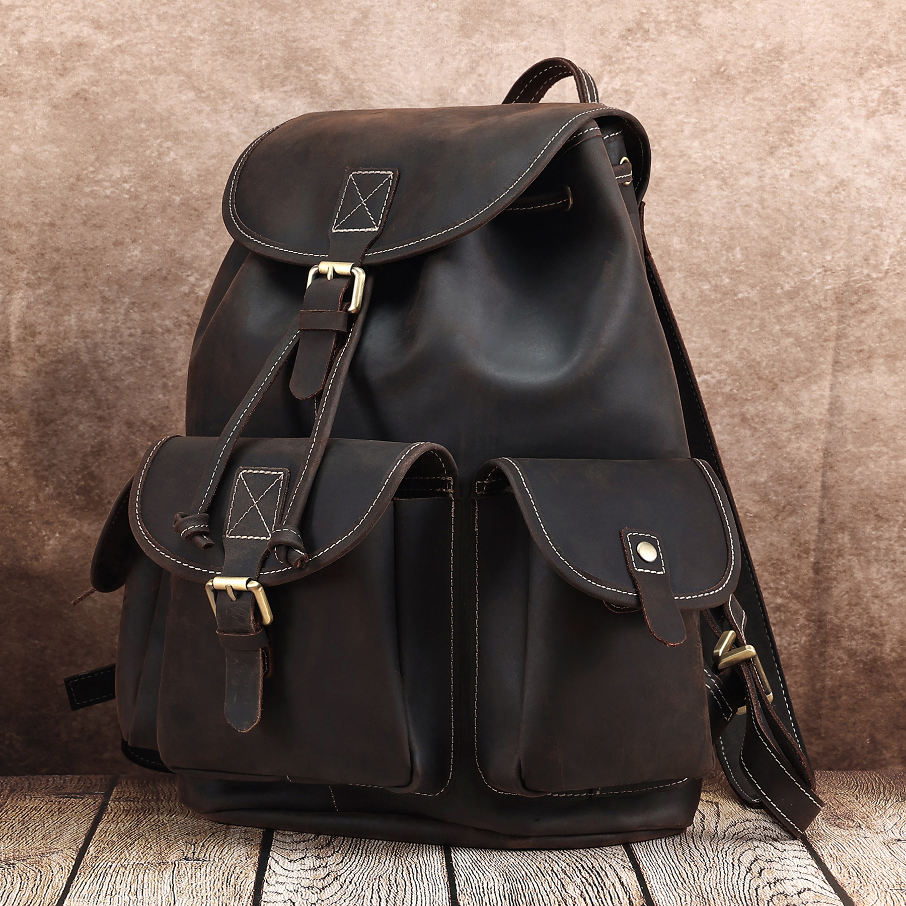 Vintage Leather Backpack