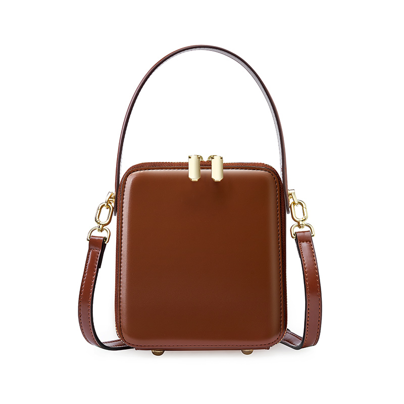 Square Leather Crossbody Bag